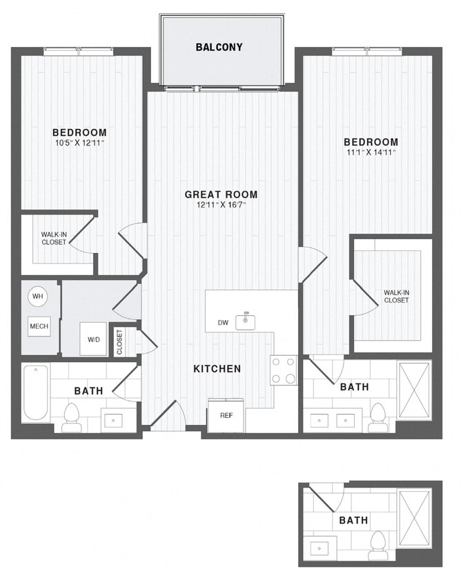 Floor Plan - 2 Bed/2 Bath-B3