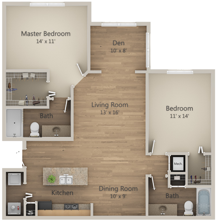 Floor Plan - The Hibiscus