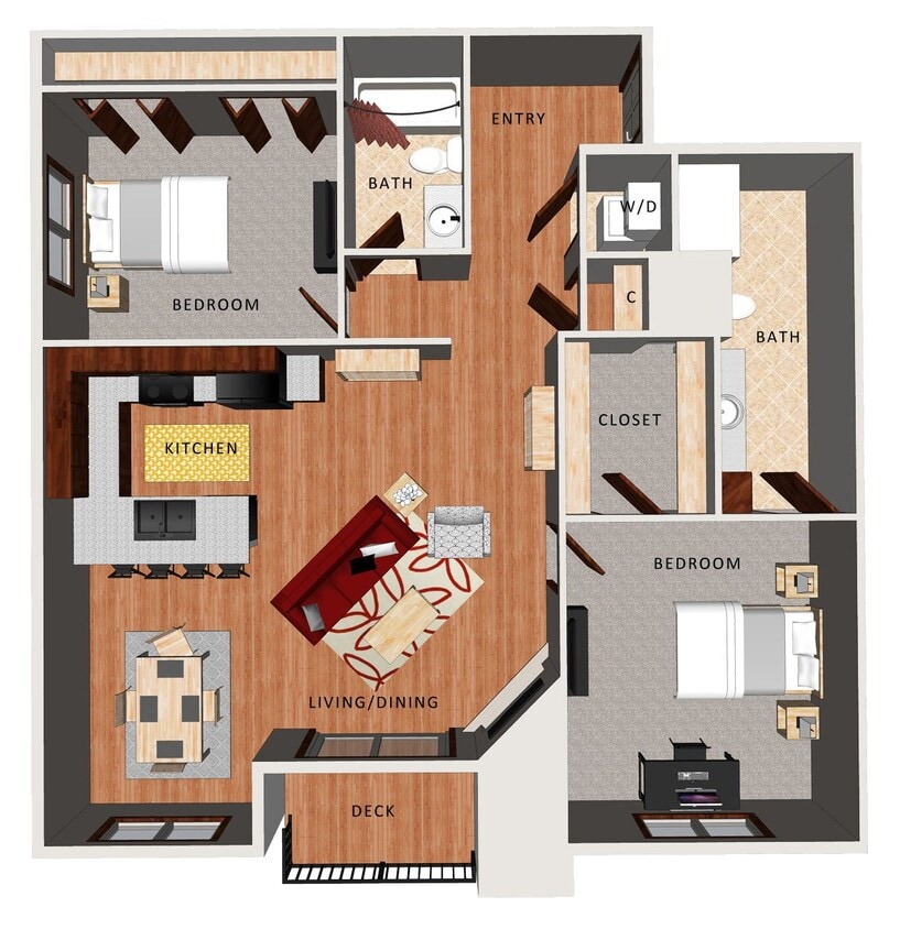 Floor Plan - (Flat) Brookside