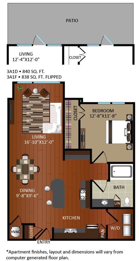 Floor Plan - 3A1C