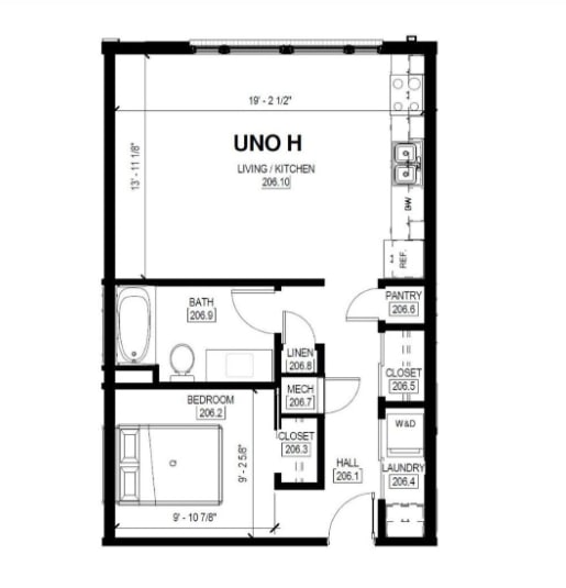 Depot - 1 Bedroom - Uno H - Depot - 1 Bedroom Uno H