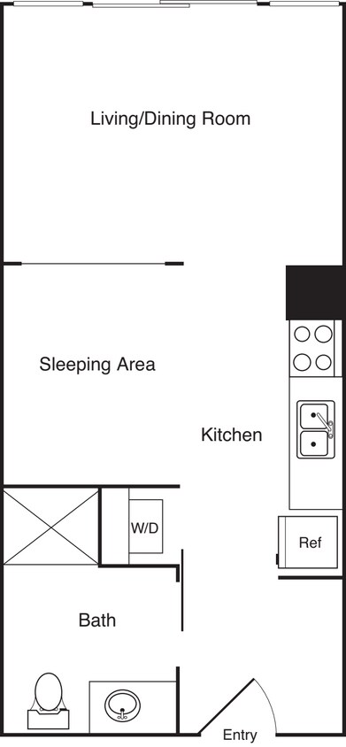 Floor Plan - Studio - E