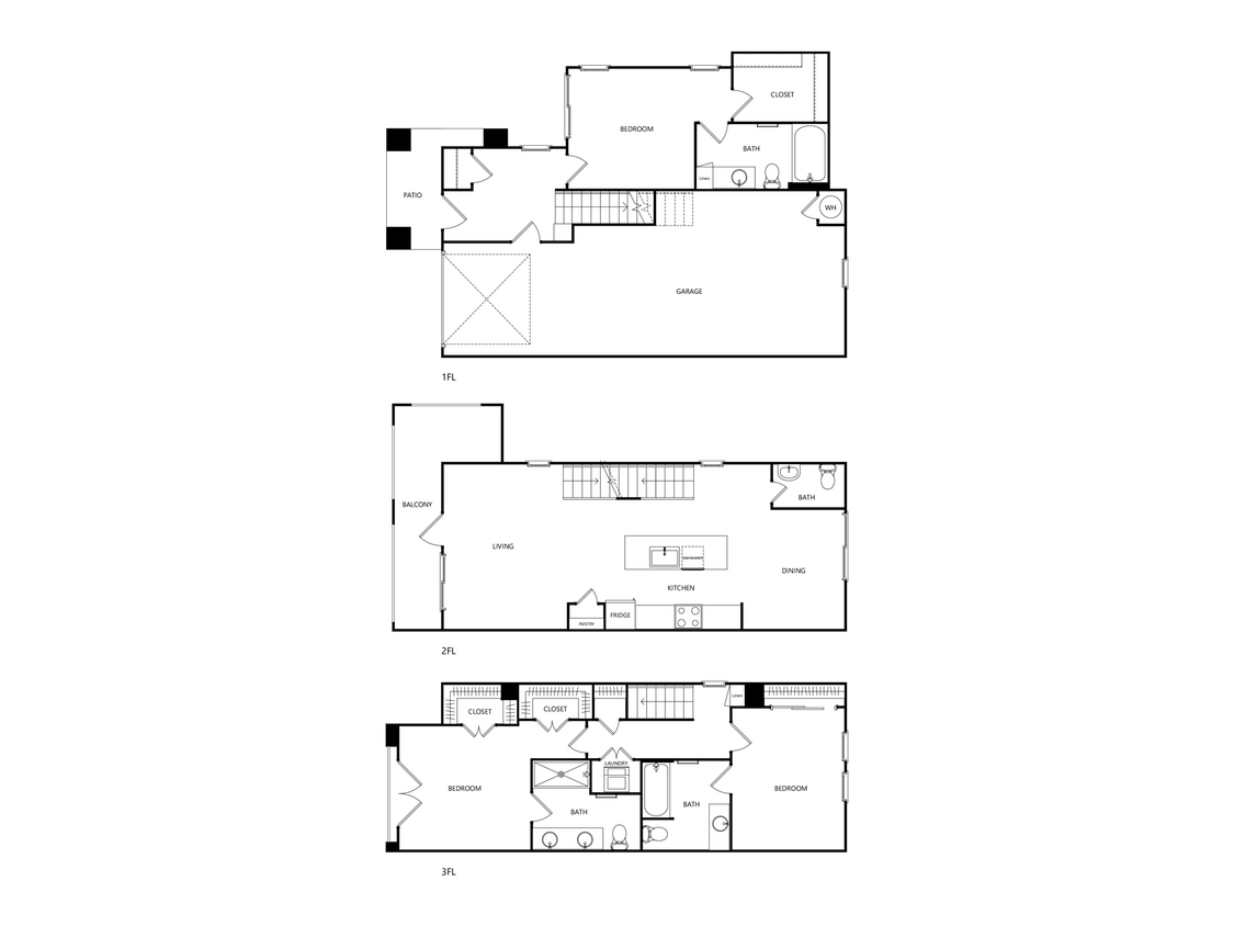 TC1 floor plan Allaso High Desert - TC1