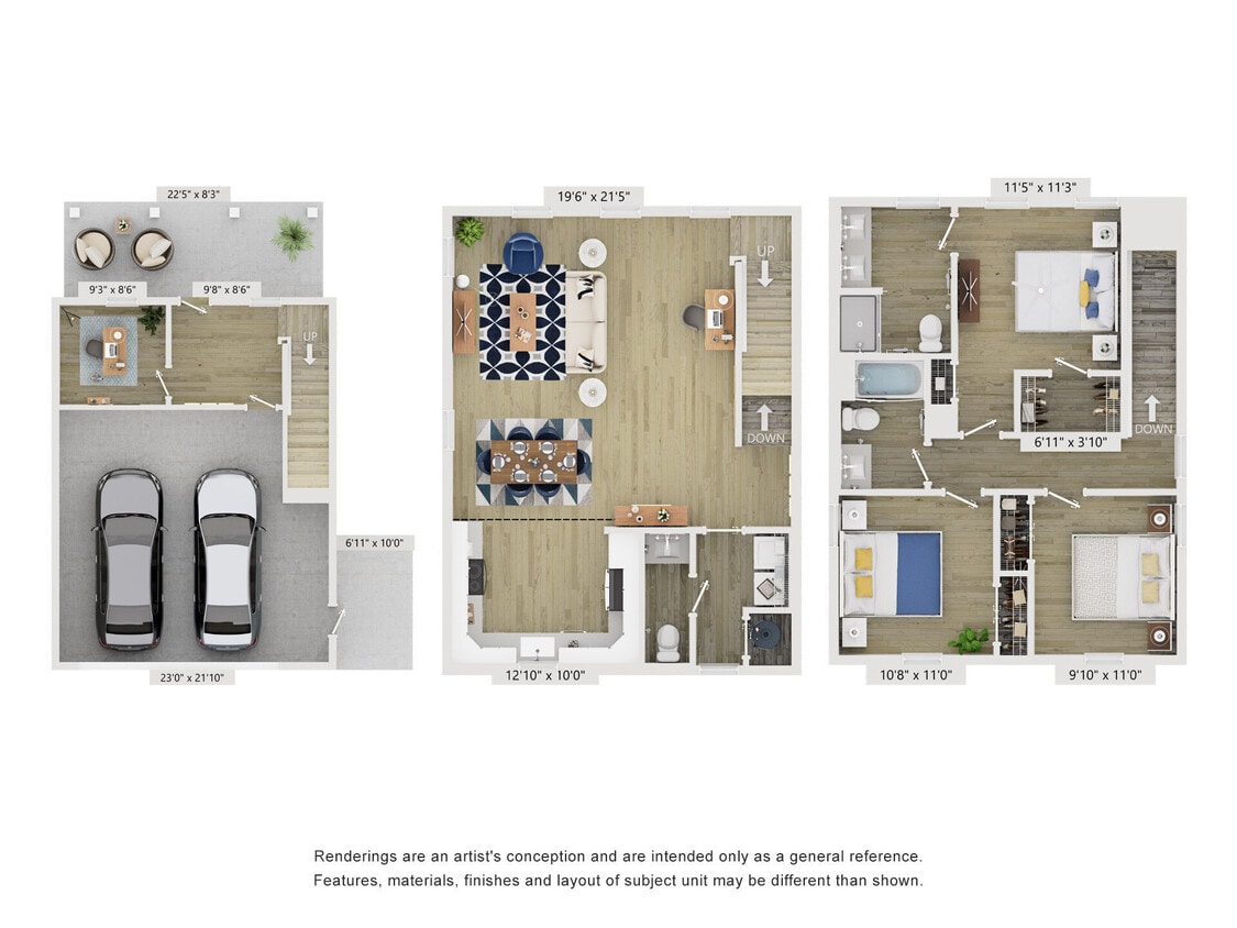 Floor Plan - Cottage C1 + Den