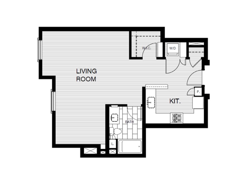 Floor Plan - Studio 710
