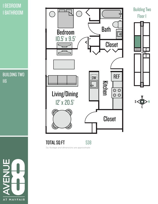 Floor Plan - 16 Series 2 Bedroom / 2 Bath