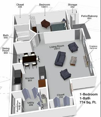 Floor Plan - Clipper I Modern