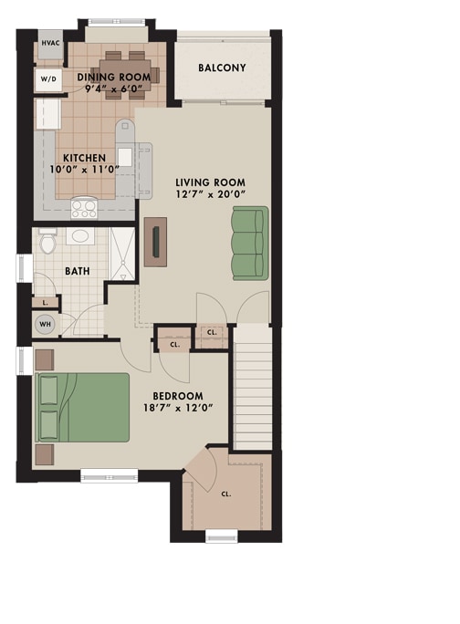 Floor Plan - Portland (second floor)