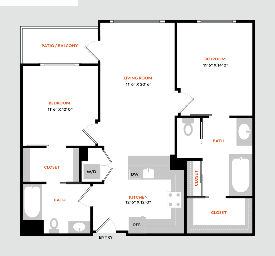 Floor Plan - Plan 2E