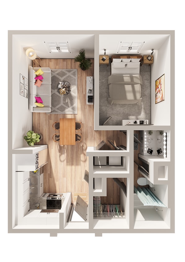 Legacy North - A1KC0 Floorplan - A1K