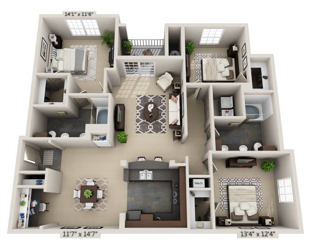 Floor Plan - Plan G (C2A)