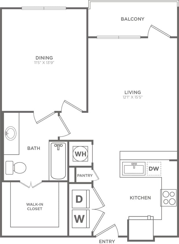 Floor Plan - The Ellum Podium