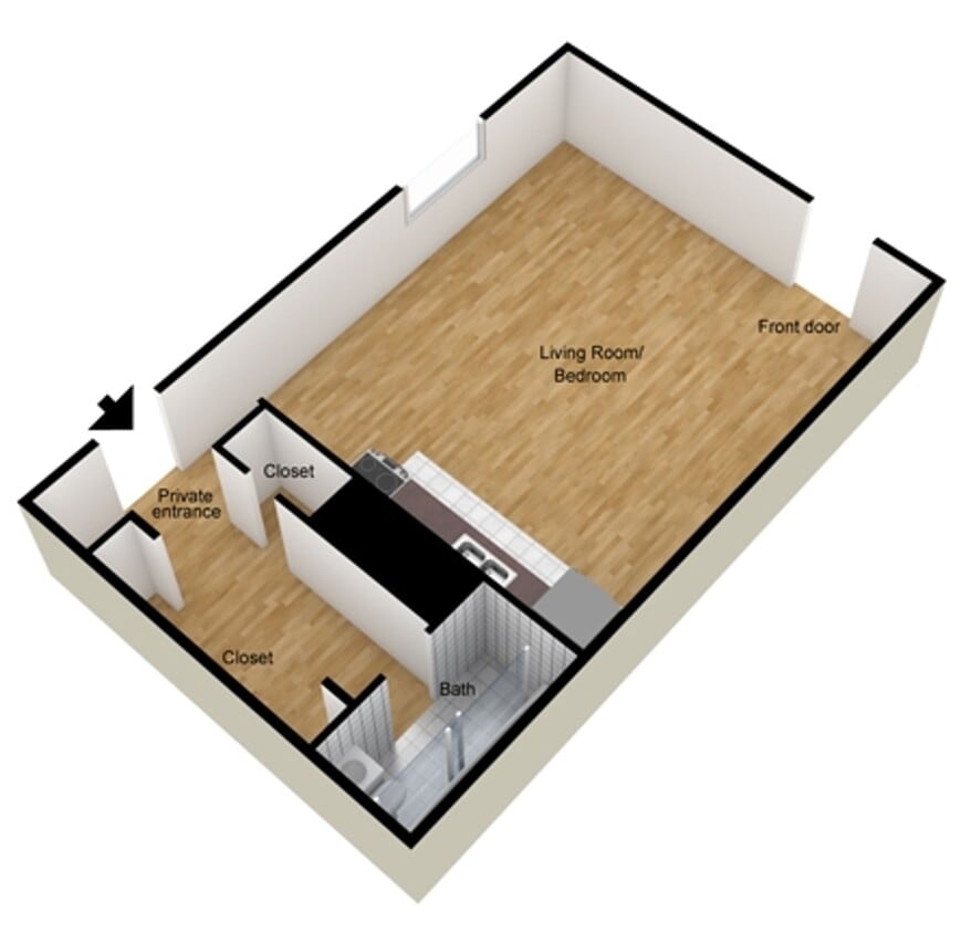 Floor Plan - Small Studio Standard