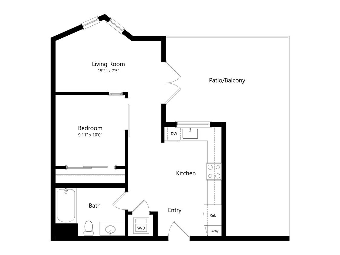 Floor Plan - 1X1 A