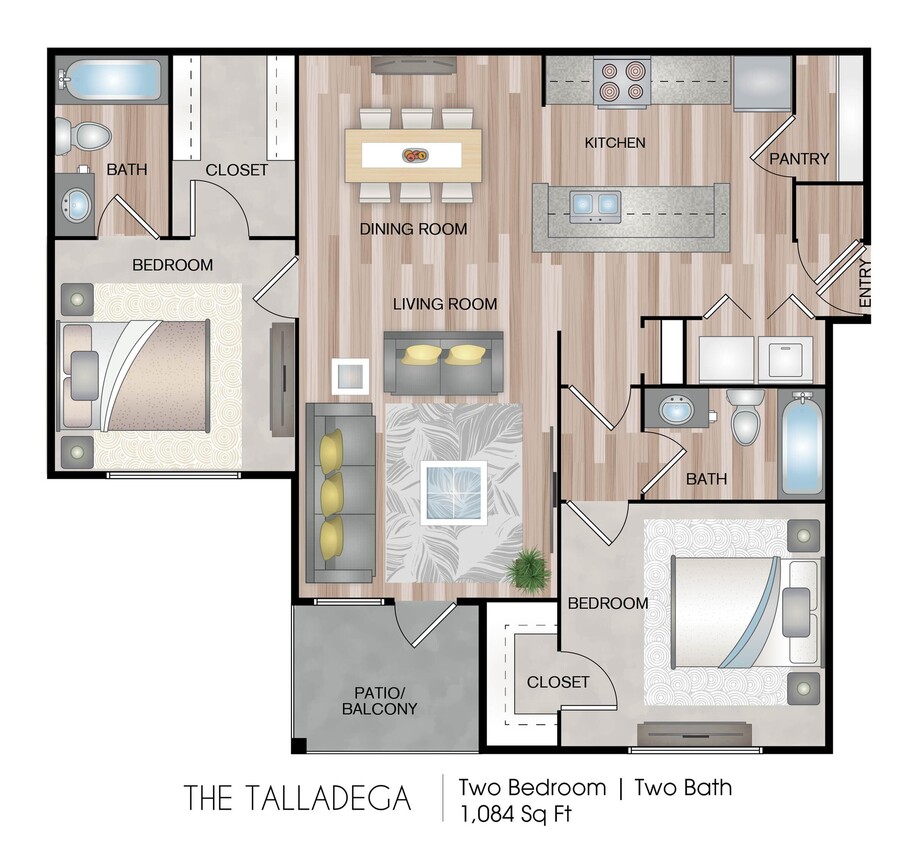 1084 square feet - The Talladega