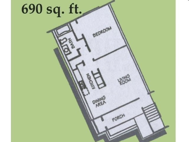 1BR/1BA - 1 Bedroom 1 Bath