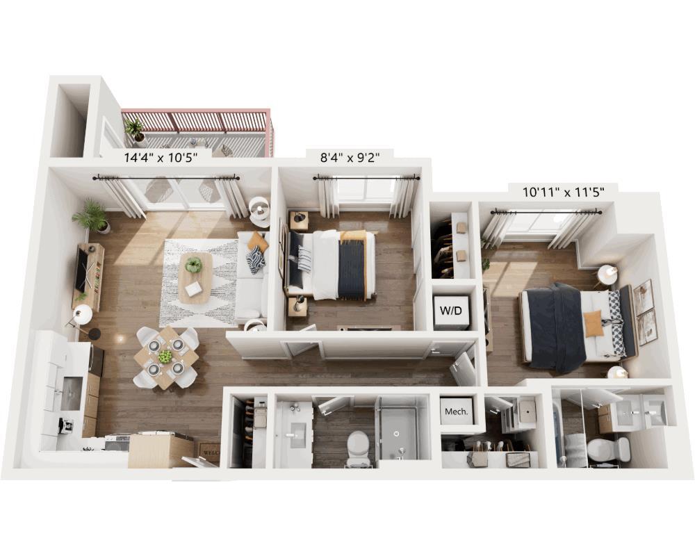 Floor Plan - Coronado (B2A)