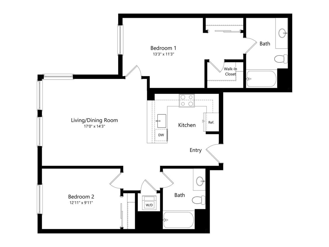 Floor Plan - 2X2 G