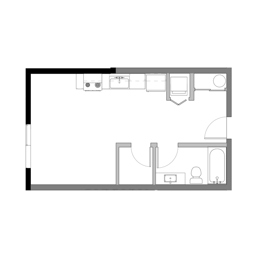 Studio H Floorplan - The Fluorescent