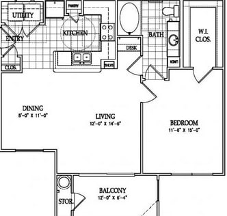 1BR/1BA - 1BD/1BA