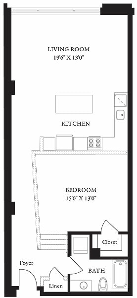 Lucky Strike 1E.jpg - LS-E One Bedroom, One Bathroom