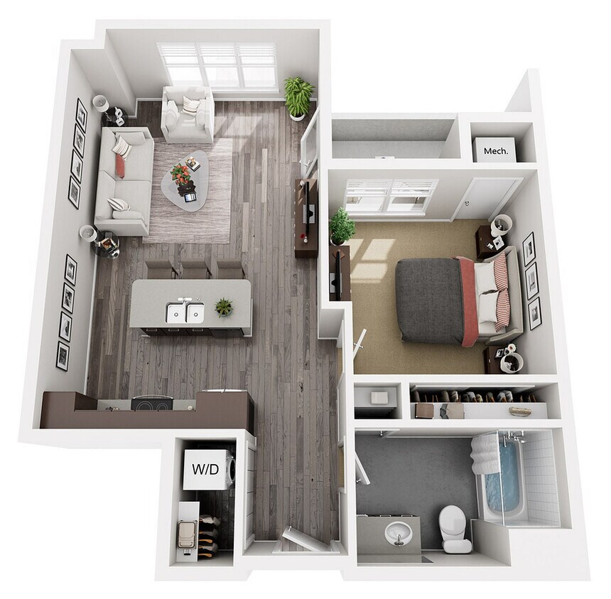 Floor Plan B5 | 22 Slate | Apartments in Madison, WI - B5