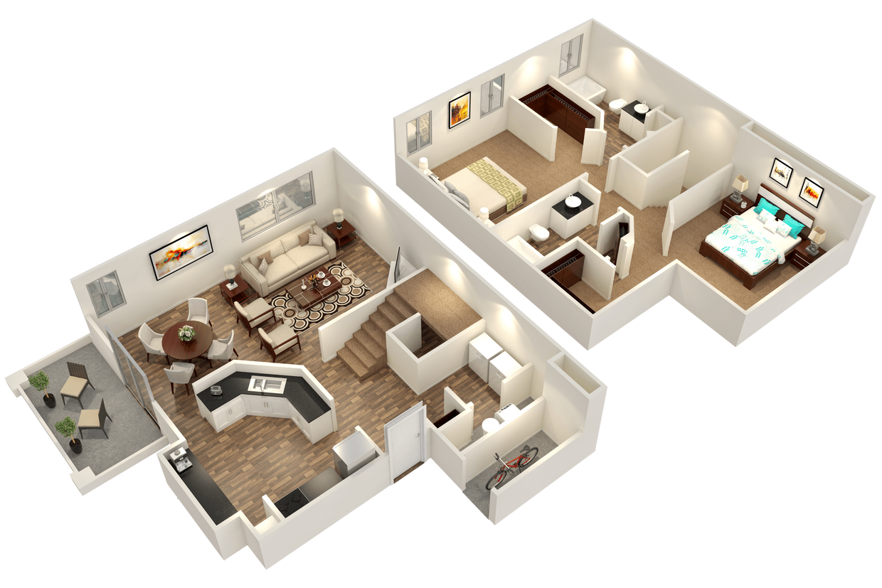 Floor Plan - Columbia Townhome