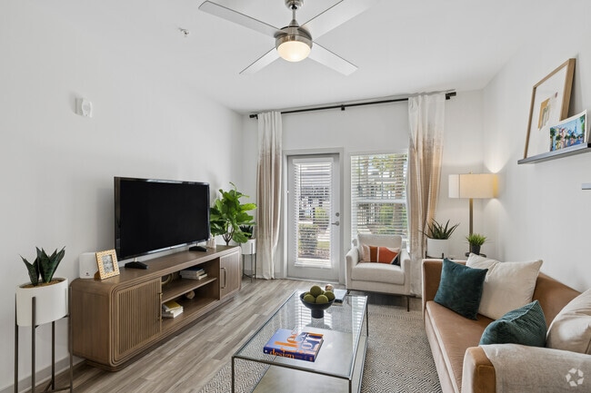 A2 - 1BR, 1BA - 756SF - Living Room - Slate Nexton
