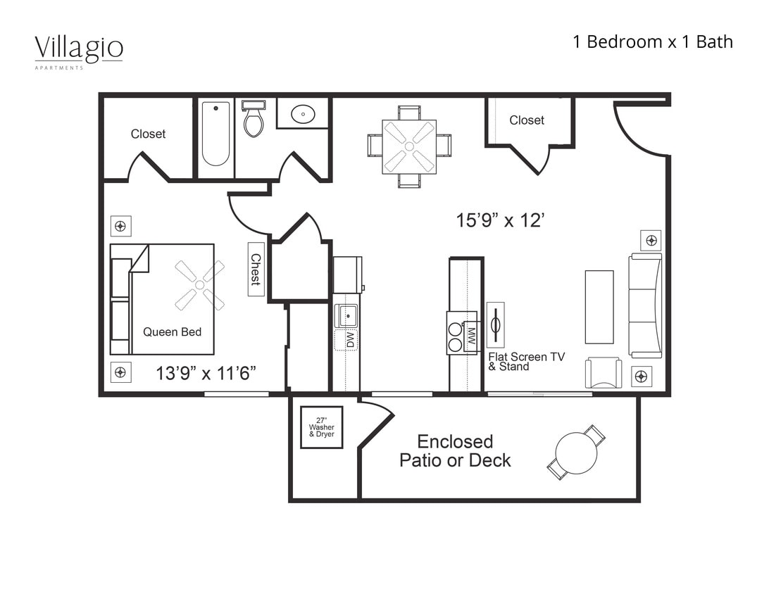 1 Bedroom Premium - 1x1