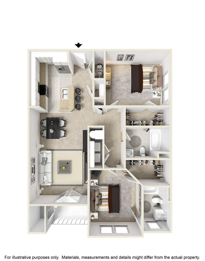 Fairway.jpg - B1 - The Fairway - Two Bedroom, Two Bathroom