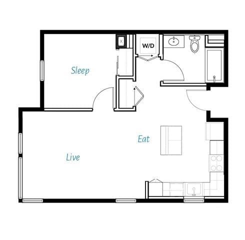 Floor Plan - A1- 1B