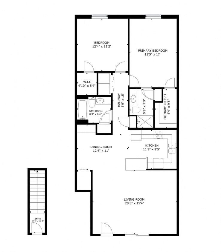 Floor Plan - Riverwalk: 2 Bed/2 Bath, 1 Car Det. Garage, Low...