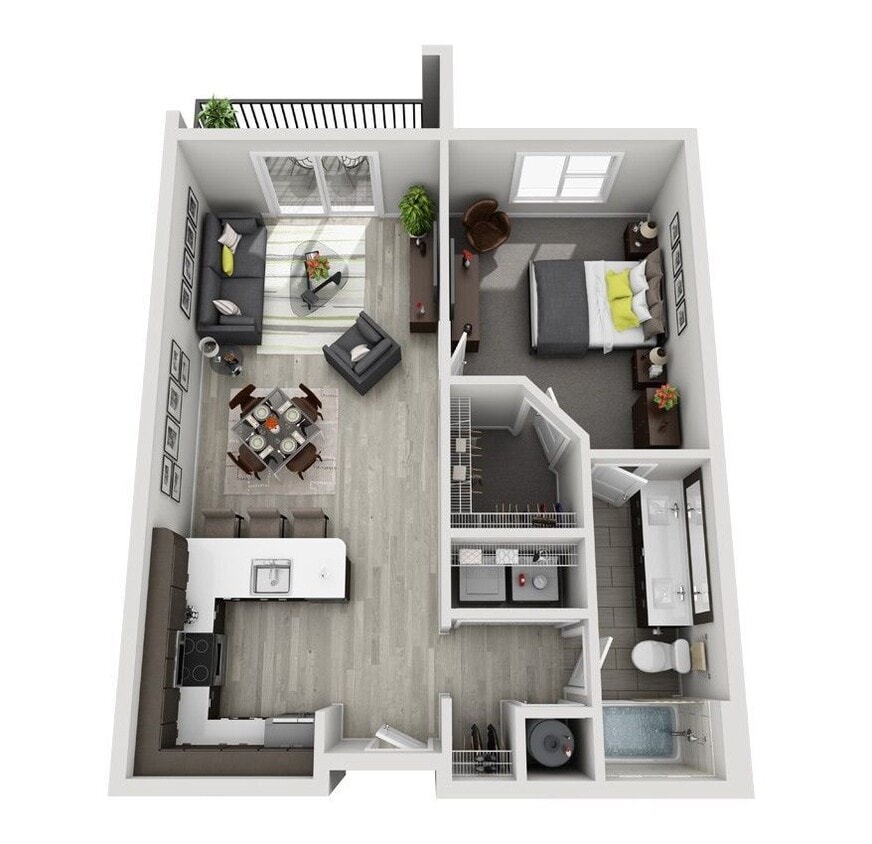 Floor Plan - B3 (1BR)