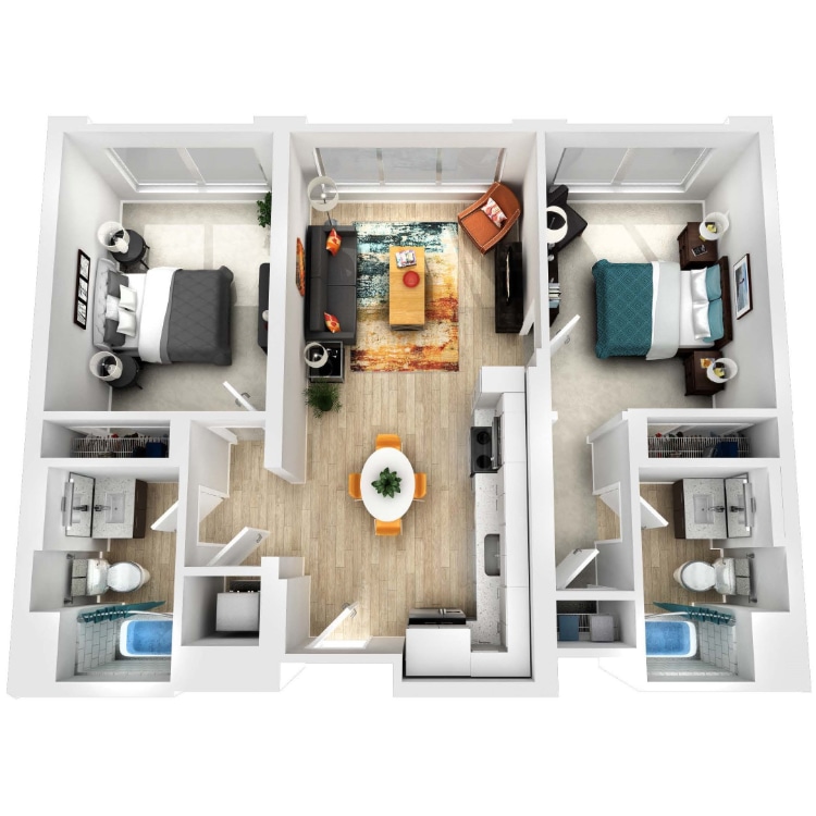 2x2_1007_428381.png - 2 Bedroom 2 Bathroom 22A