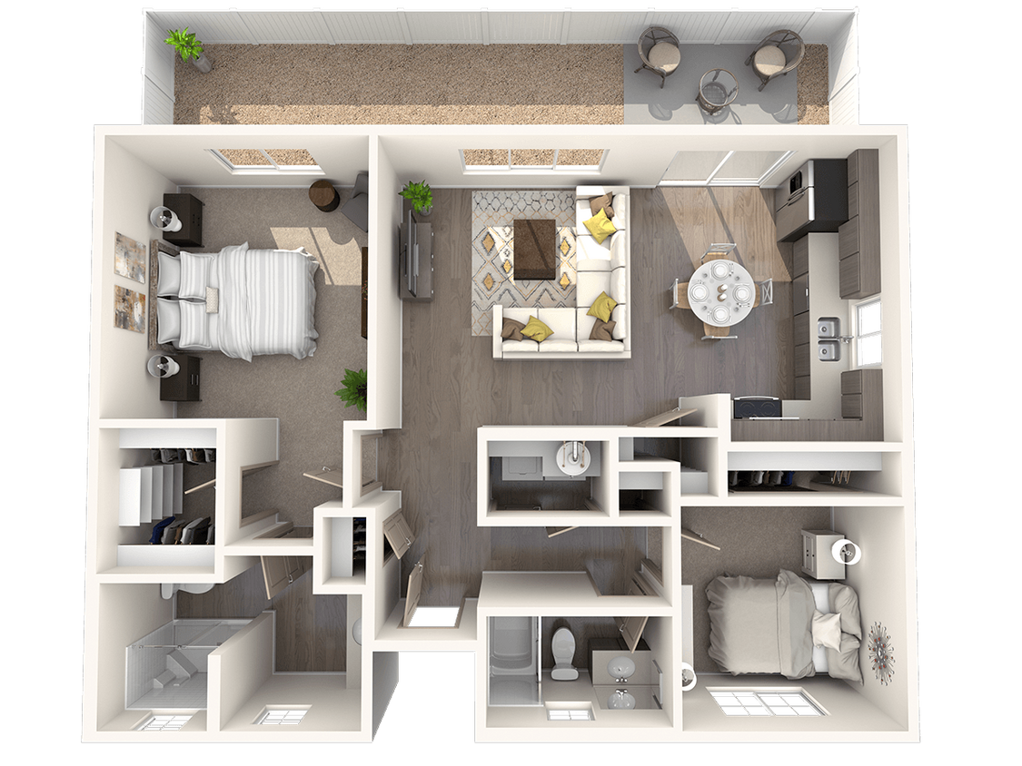 Floor Plan - Tucson - Duplex Style