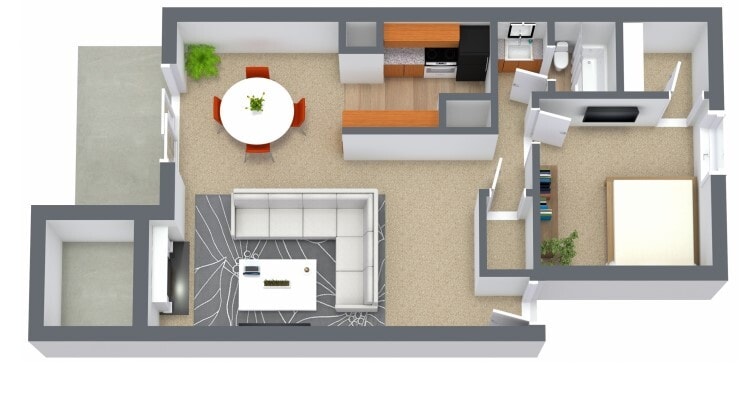 Floor Plan - 1E