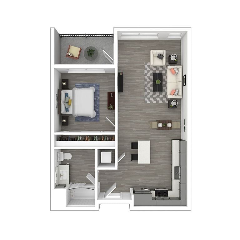 Floor Plan - 1x1A