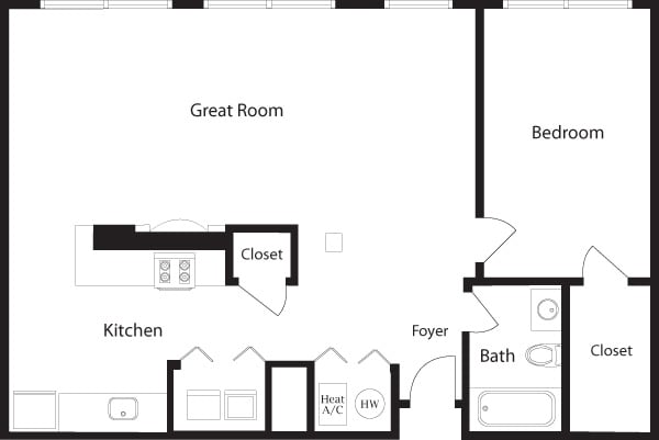 C-R_1Bed_1Bath_820 Sq Ft - C-R One Bedroom, One Bathroom