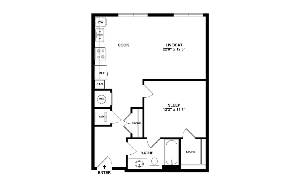 Floor Plan - OneB