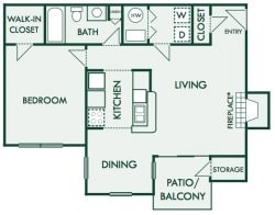 The Sycamore - 1 Bed 1 BathBent Tree Apartments