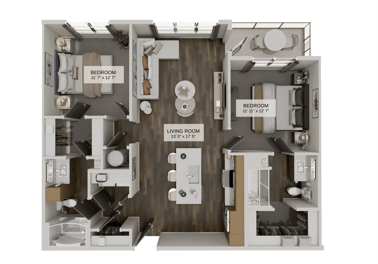 Floor Plan - The Crossroads&nbsp;(B1A)