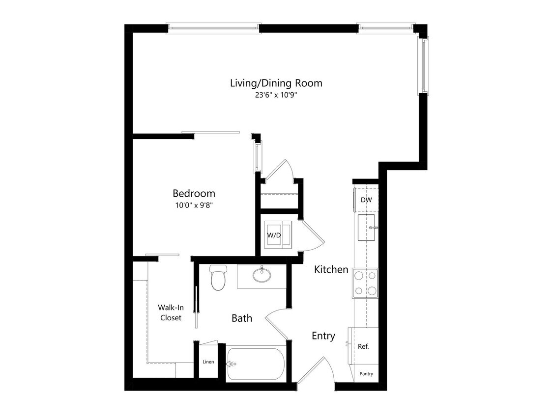 Floor Plan - 1X1 C
