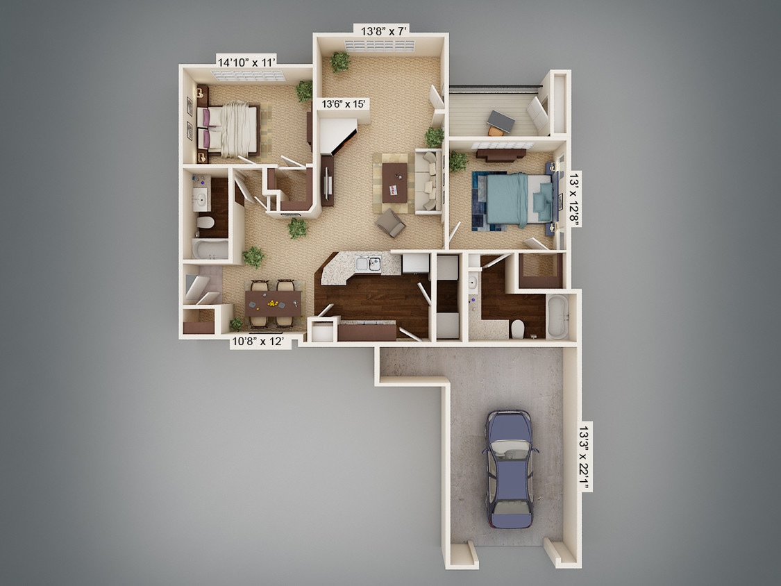 Floor Plan - Cordoba w/ Sunroom No Garage