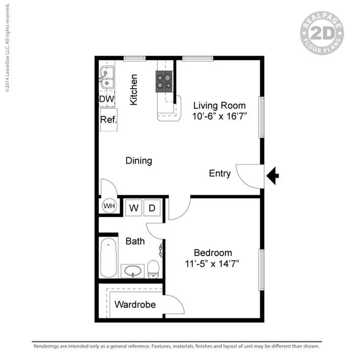 1BR/1BA - Napa