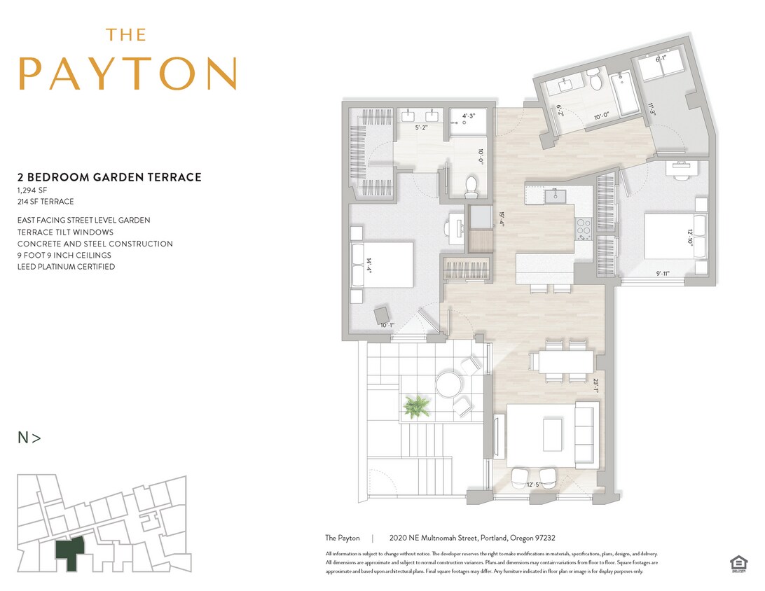 Floor Plan - 2x2 Street Garden Classic