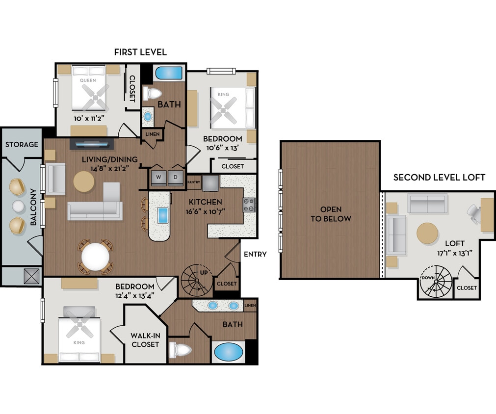 Floor Plan - Montagna Loft
