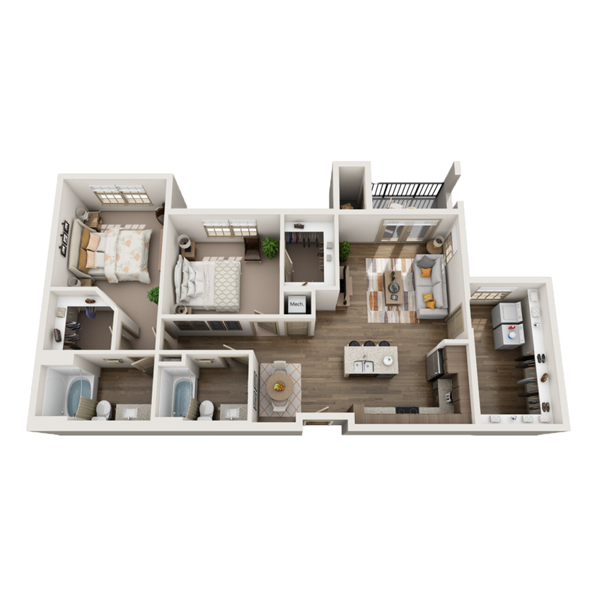 2 Bed/2 Bath w/ Detached Garage (select units) - 2 Bed/2 Bath w/ Detached Garage (select units)