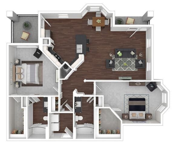 Floor Plan - Unit B2-LB