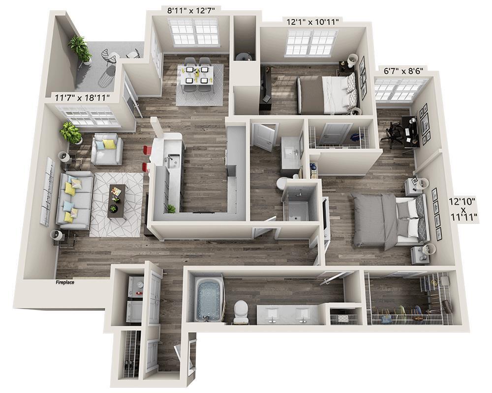 Floor Plan - Plan G1 (B2G)