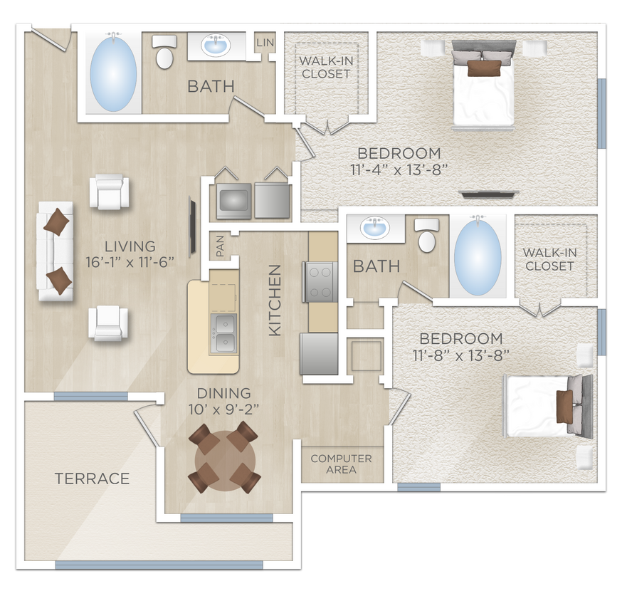 Floor Plan - La Cordoba (B1)